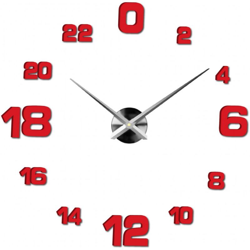 Lepicí hodiny na zeď, luxusní nástěnné hodiny, plastové hodiny