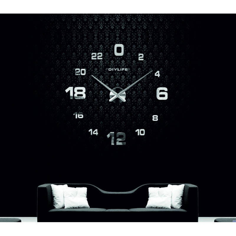 Nalepovací nástěnné hodiny,luxusní hodiny na stentu,plastové hodiny