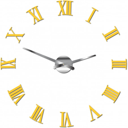 Nalepovací nástěnné hodiny římské 2D plexi