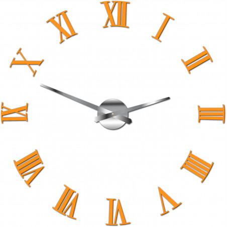 Nalepovací nástěnné hodiny římské 2D plexi