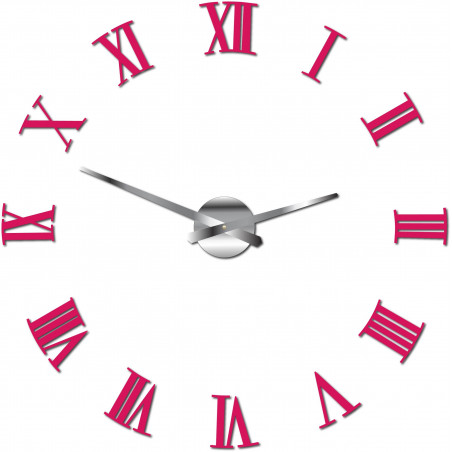 Nalepovací nástěnné hodiny římské 2D plexi