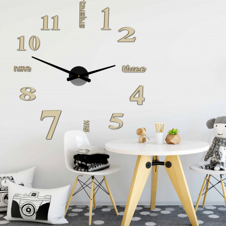 Moderní nástěnné hodiny sedm 2D plexi MIRROR Moderní nástěnné hodiny sedm 2D plexi MIRROR