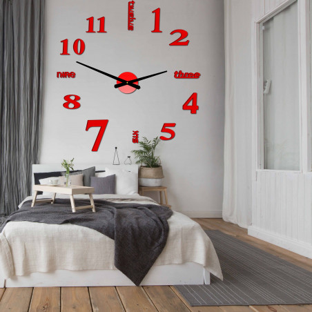 Moderní nástěnné hodiny sedm 2D plexi MIRROR Moderní nástěnné hodiny sedm 2D plexi MIRROR