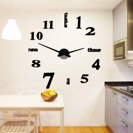 Moderní nástěnné hodiny sedm 2D plexi MIRROR Moderní nástěnné hodiny sedm 2D plexi MIRROR