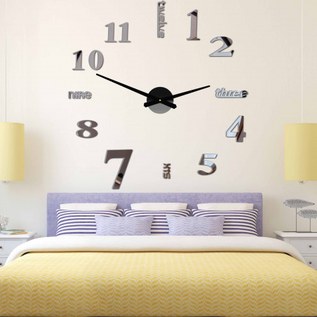 Moderní nástěnné hodiny sedm 2D plexi MIRROR Moderní nástěnné hodiny sedm 2D plexi MIRROR