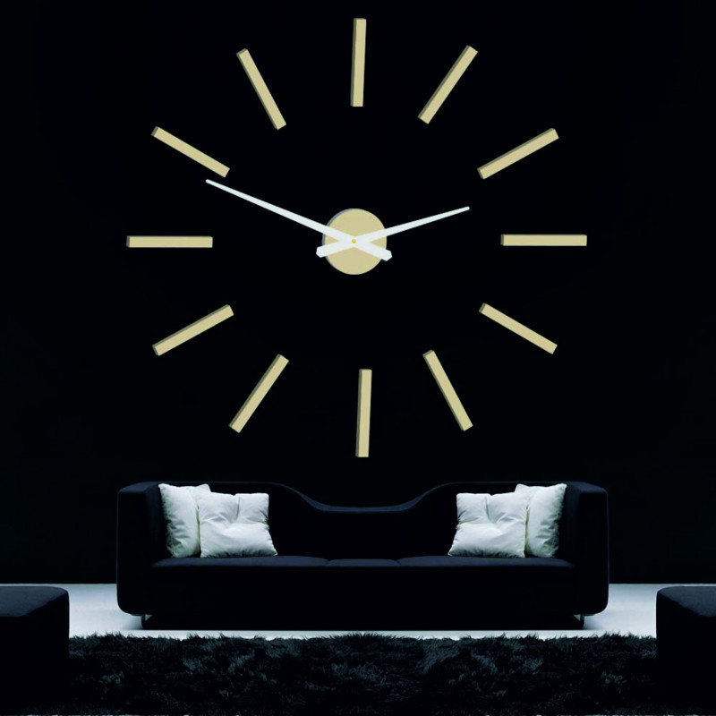 Moderní nástěnné hodiny paličky 2D plexi MIRROR