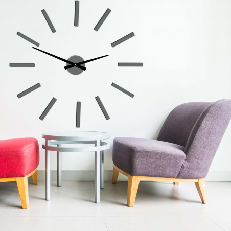 Moderní nástěnné hodiny paličky 2D plexi MIRROR