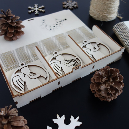 Sada vánočních ozdob pro potěšení, 1 sada-18 kusů