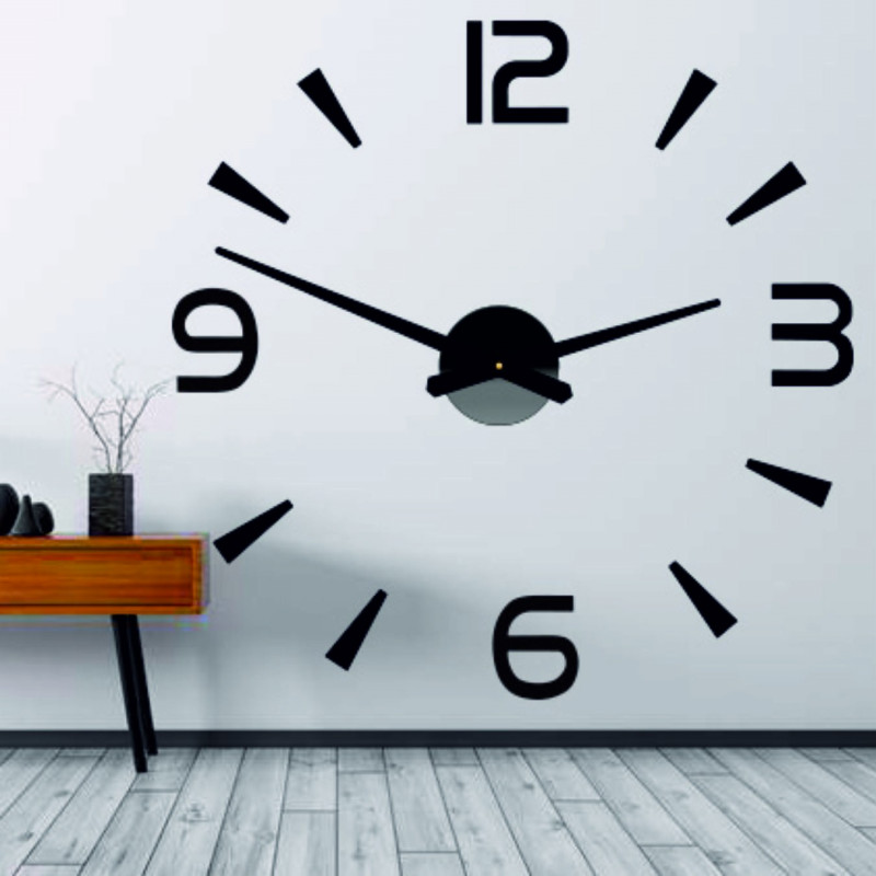 Nalepovací nástěnné hodiny,luxusní hodiny na stentu,plastové hodiny