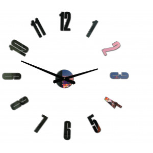 Moderní nástěnné hodiny ARABIC PLEXI 2