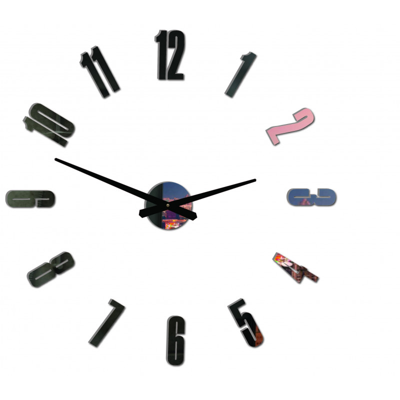 Moderní nástěnné hodiny ARABIC PLEXI