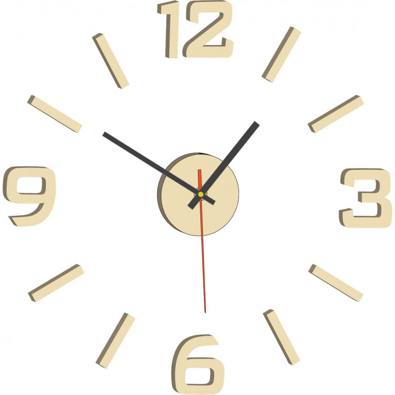 Nástěnné hodiny nalepovací XS SANDERO