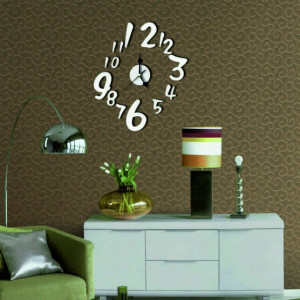 Nástěnné hodiny čísla (zrcadlové hodiny na stěnu) Holand