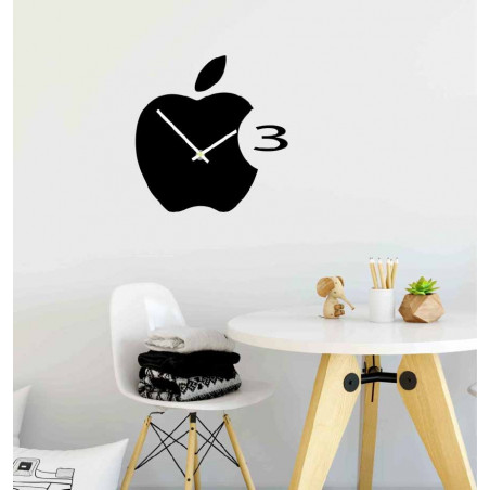 Nástěnné hodiny plastové do kuchyně APPLE, 35x35 cm