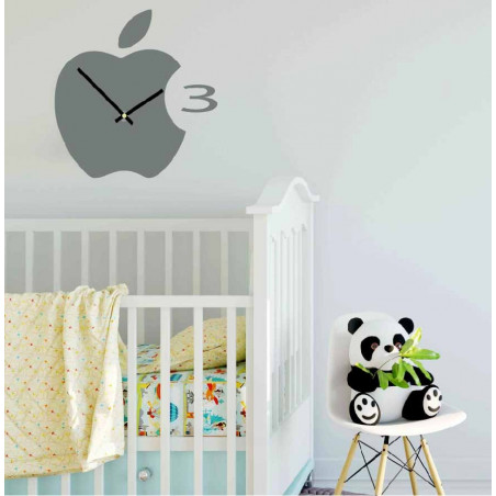 Nástěnné hodiny plastové do kuchyně APPLE, 35x35 cm