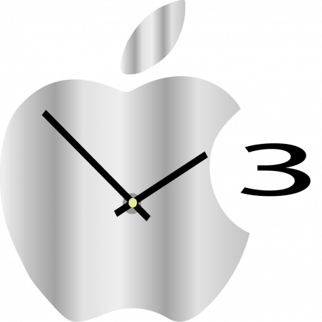 Nástěnné hodiny plastové do kuchyně APPLE, 35x35 cm