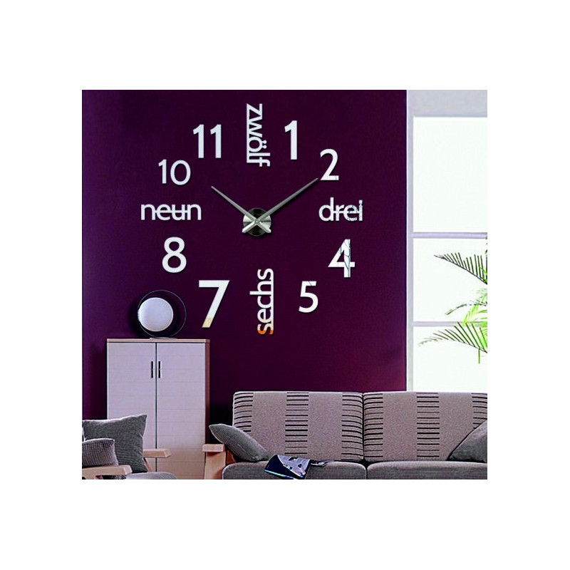 Moderní hodiny na zeď DIY DRIWAL 3D