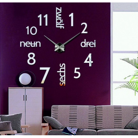 Moderní hodiny na zeď DIY DRIWAL 3D