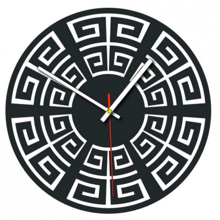 Nástěnné hodiny ze dřeva překližky 4 mm mořidlo BAREVNÉ