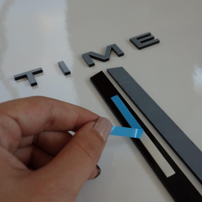 Nástěnné hodiny samolepicí velké plexi DIY STRONGO