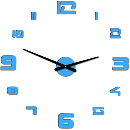 Nástěnné hodiny samolepicí velké plexi DIY STRONGO