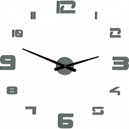 Nástěnné hodiny samolepicí velké plexi DIY STRONGO