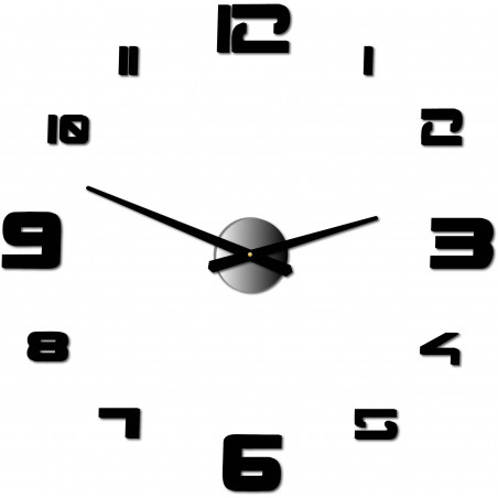 Nástěnné hodiny samolepicí velké plexi DIY STRONGO