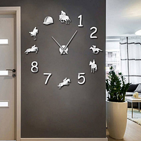 Nástenné hodiny Rodeo Kone jazdec 3D DIY HOME Nástenné hodiny Rodeo Kone jazdec 3D DIY HOME