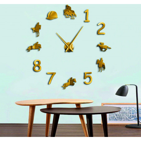 Nástenné hodiny Rodeo Kone jazdec 3D DIY HOME Nástenné hodiny Rodeo Kone jazdec 3D DIY HOME