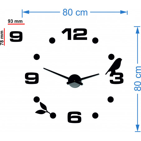 Nástěnné hodiny line nalepovací DIY Pohoda Nástěnné hodiny line nalepovací DIY Pohoda