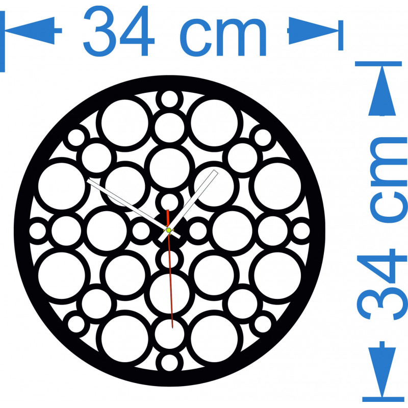 Nástěnné hodiny z dřevěné překližky po stopách času