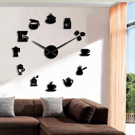 Nástěnné hodiny zrcadlo HOPARTI 3D DIY hodiny jako obraz. Nástěnné hodiny zrcadlo HOPARTI 3D DIY hodiny jako obraz.