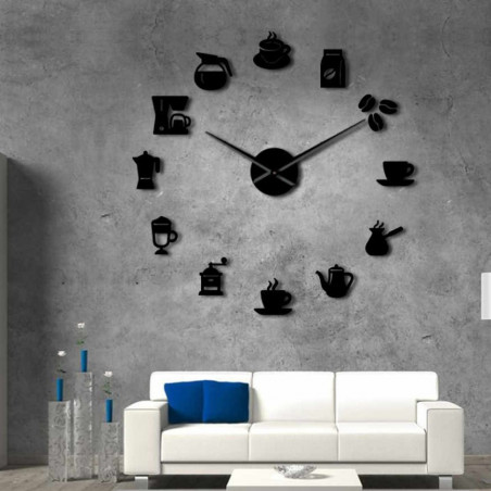 Nástěnné hodiny zrcadlo HOPARTI 3D DIY hodiny jako obraz. Nástěnné hodiny zrcadlo HOPARTI 3D DIY hodiny jako obraz.