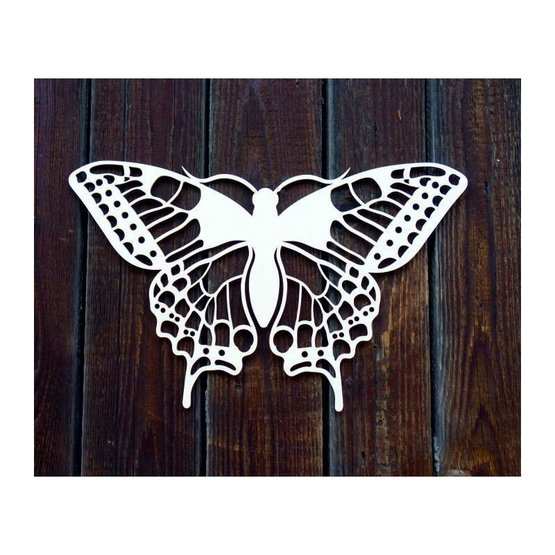 Noční motýl vyřezávaný z dřevěné překližky L 420X 257 mm LEOPARTID