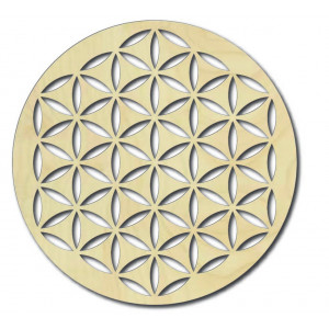 Mandala Wellbeing Dřevěný nástěnný obraz z překližky YISUIYU 2