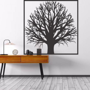 Dřevěný obraz na stěnu strom z překližky strom GEMER