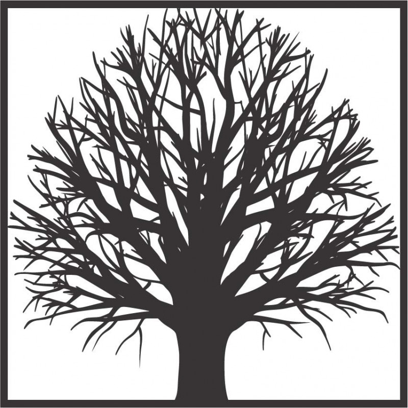 Dřevěný obraz na stěnu strom z překližky strom GEMER