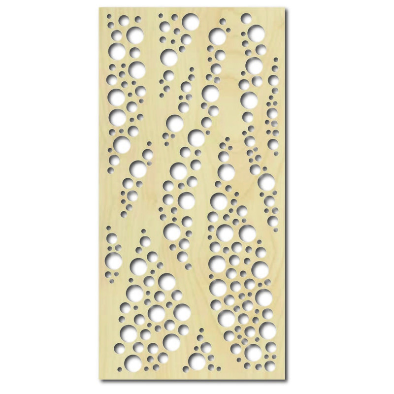 Obraz na zeď z dřevěné překližky Topol KRUHY