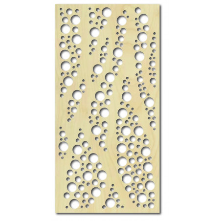 Obraz na zeď z dřevěné překližky Topol KRUHY