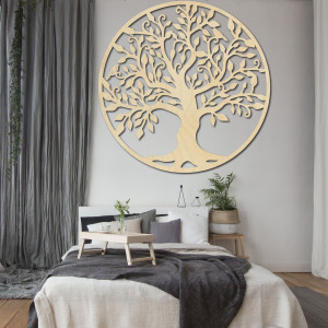 Stylesa Dekorace na zeď strom života dřevěný obraz z překližky