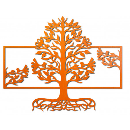 Dřevěný nástěnný obraz kořeny stromu z překližky topol MALFEL Dřevěný nástěnný obraz kořeny stromu z překližky topol MALFEL