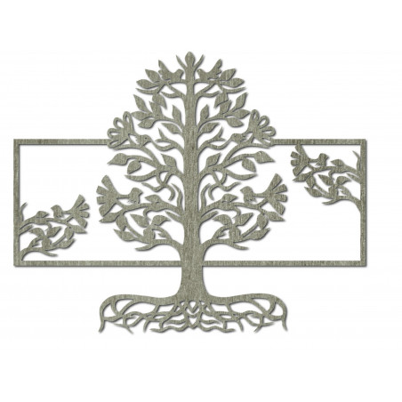 Dřevěný nástěnný obraz kořeny stromu z překližky topol MALFEL Dřevěný nástěnný obraz kořeny stromu z překližky topol MALFEL