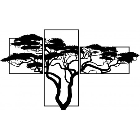Dřevěný obraz na zeď BONSAJ Obraz se skládá ze tří částí SKALICA