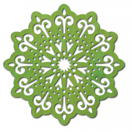 černý obraz na zeď květ ze dřeva překližky