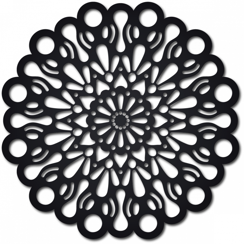 STYLESA dřevěný obraz na stěnu z překližky ORFEA PR0224 černý