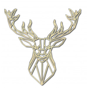 STYLESA vyřezávaný dřevěný obraz jelen PR0232 černá 2