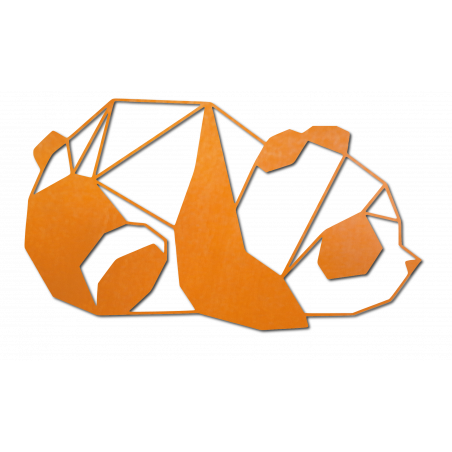 Orange Vyřezávaný obraz na zeď panda Orange Vyřezávaný obraz na zeď panda
