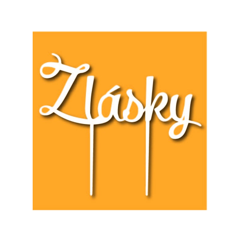 Plastový zápich ozdoba na dort z lásky Rozměr 190 x 166 mm