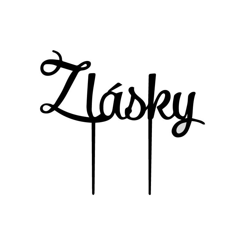 Plastový zápich ozdoba na dort z lásky Rozměr 190 x 166 mm