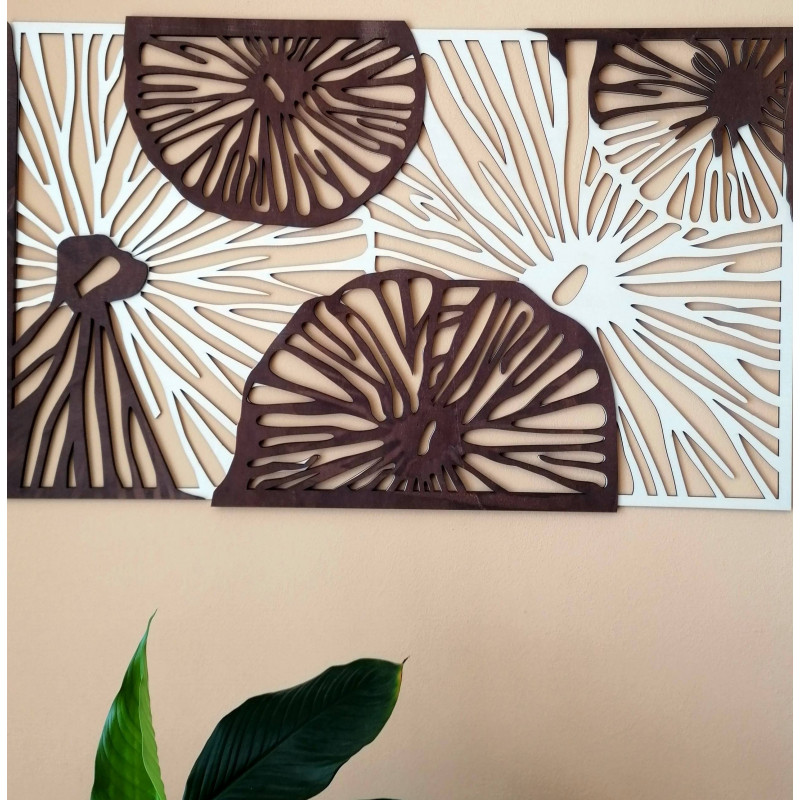 Vyřezávaný obraz na zeď - ABSTRIK